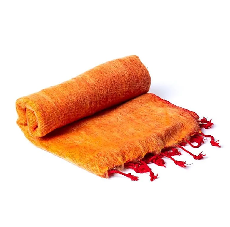 Oranger Meditationsschal