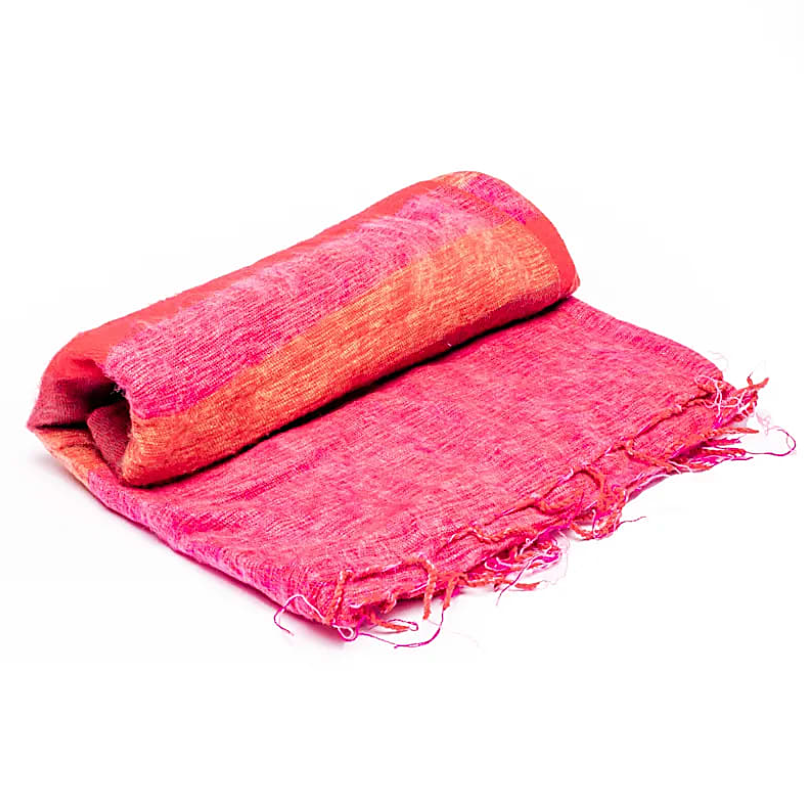 Meditationsdecke Rot Rosa Orange