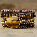 Wickelarmband - Tigerauge 