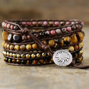 Wickelarmband - Tigerauge 