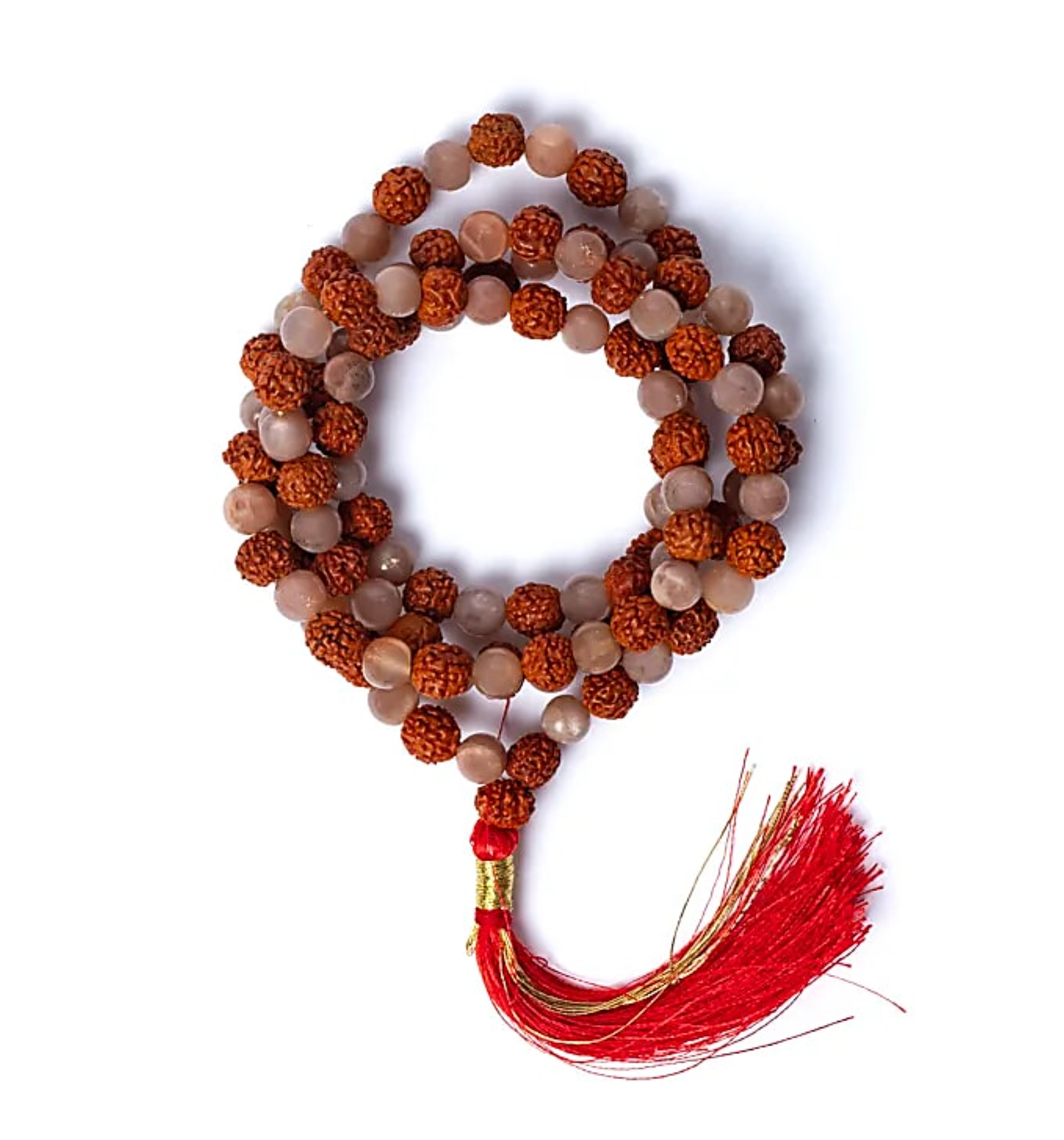 Mala aus Mond-Apfel-Rudraksha – Gotische Serie