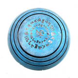 Blaue Mantra-Klangschale Fünf Buddhas