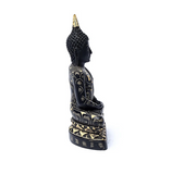 Schwarze Buddha-Statue in Meditation