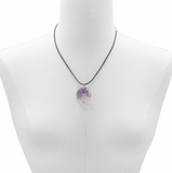 Amethyst Lebensbaum Anhänger Kordel