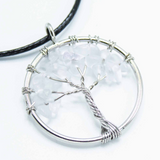 Anhänger Baum des Lebens aus Bergkristall