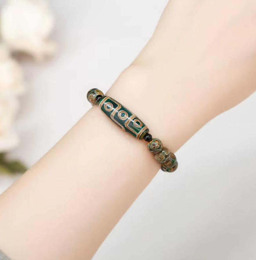 Dzi-Armband 9 Augen Wohlstand