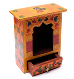 Handbemalter buddhistischer Altar mit Schublade