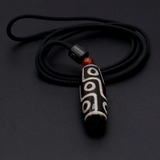 Achat Dzi 9 Augen Anhänger