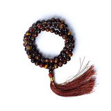 Mala 108 Tigerauge/Katzenauge Perlen