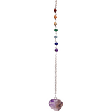 Amethyst Pendelkette 7 Chakren