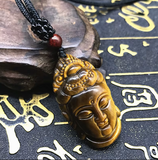 Tigerauge Buddha Anhänger
