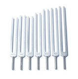 Satz mit 7 ungewichteten Chakra-Stimmgabeln