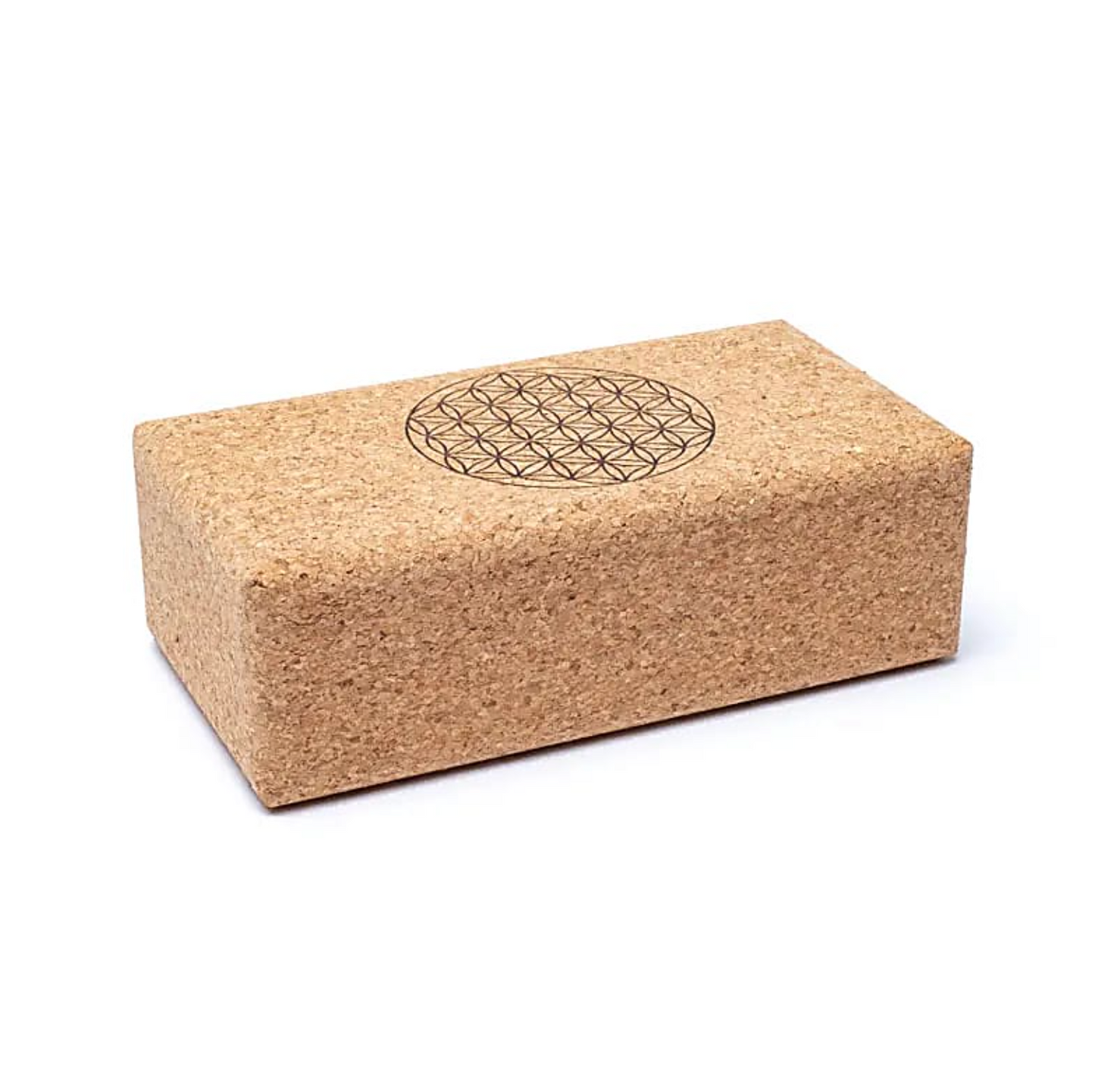 Kork Yogablock – Blume des Lebens Mandala