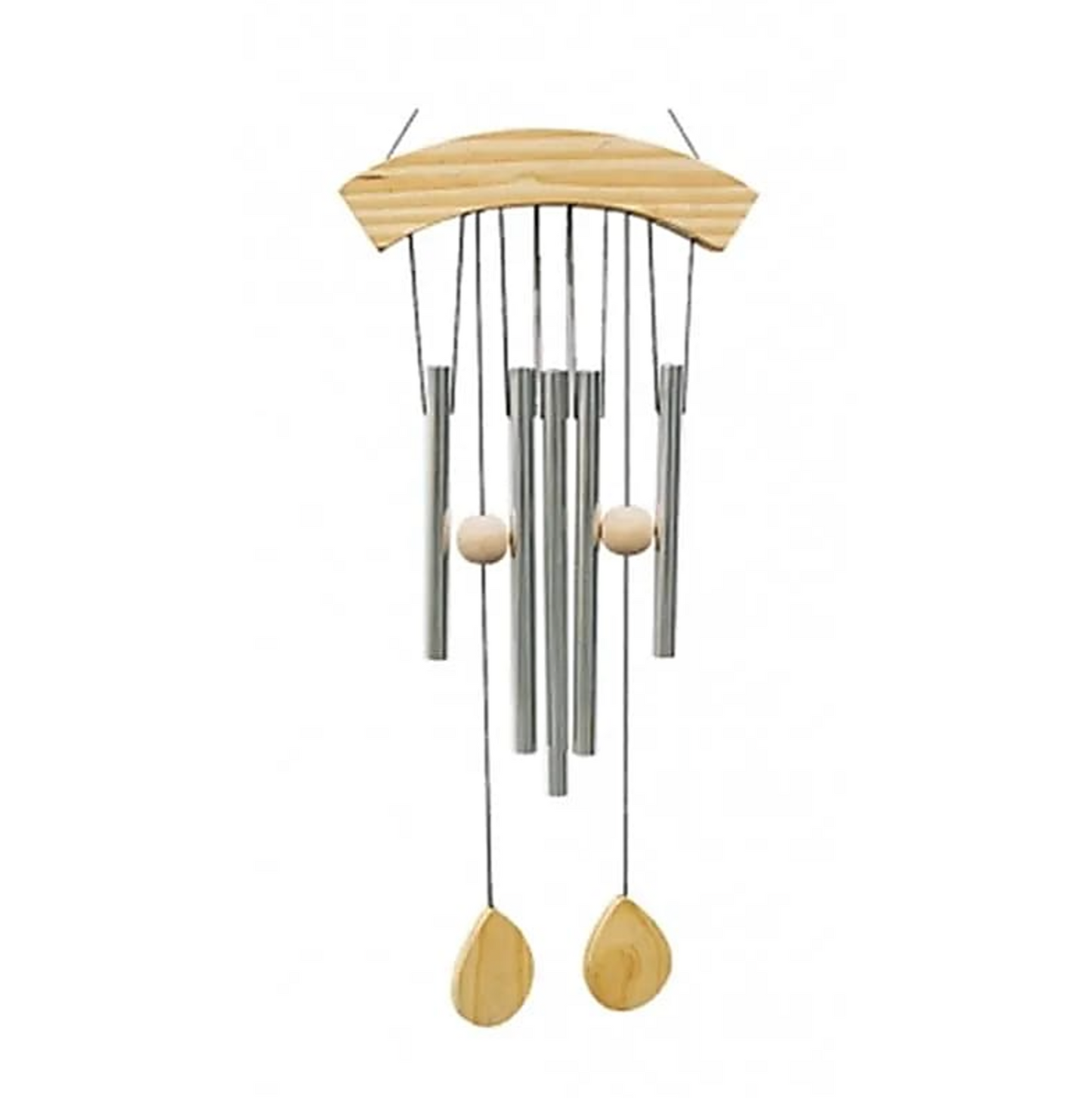 Windspiel mit 5 Holzrohren - Tibetwelt