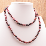 Collier Cœur Apaisé – Rhodonite - univers tibet