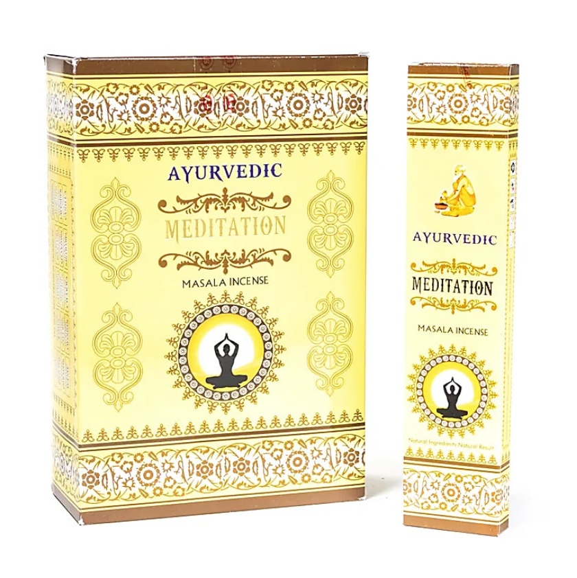 Ayurvedischer Räuchelsatz – Meditation (6er-Set) – Tibetwelt