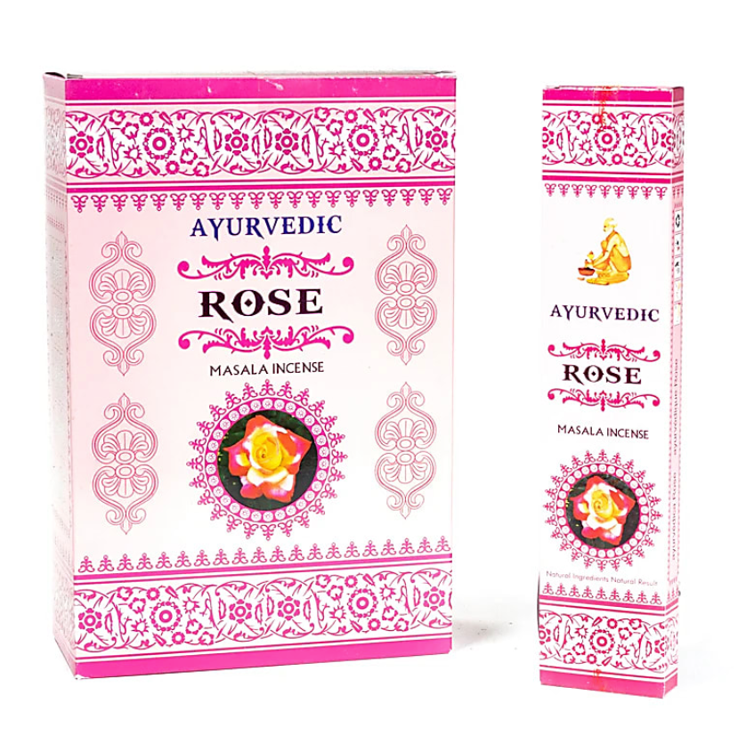 Premium Ayurvédischer Duft – Rose (6er-Set) – Tibetwelt