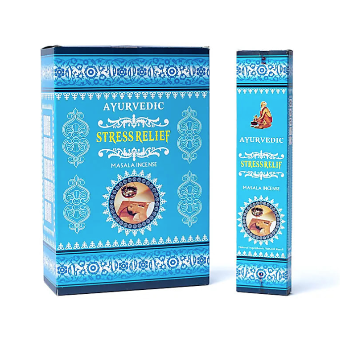 Premium Ayurvédischer Räuchersatz – Stressabbau (6er-Pack) – Tibetwelt