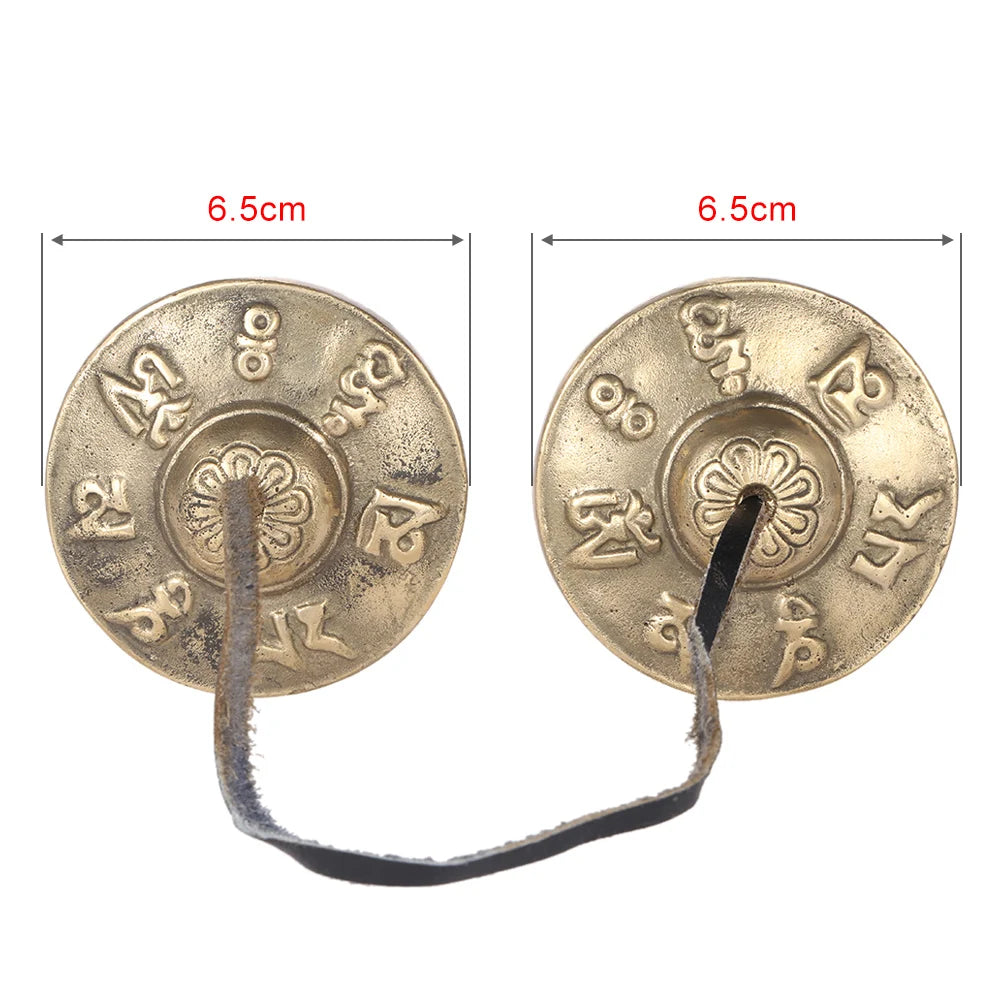 Tingsha Becken 7 Chakren und Mantra OMPH