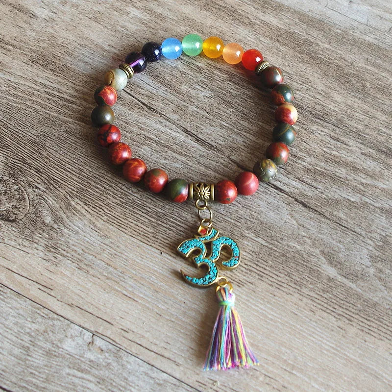 Armband 7 Chakren Om