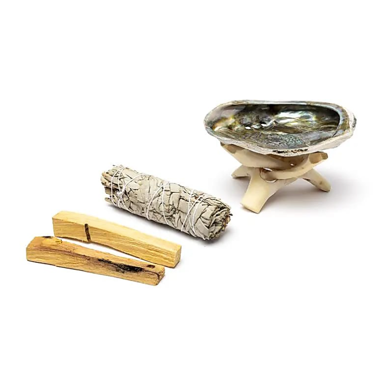 Kit de Fumigation Sauge Blanche & Palo Santo – Purification & Énergie Positive - univers tibet