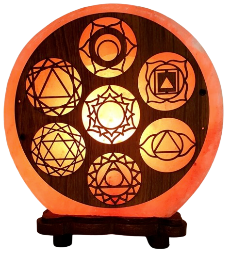 Salzlampe 7 Chakren 5 kg - Tibetwelt