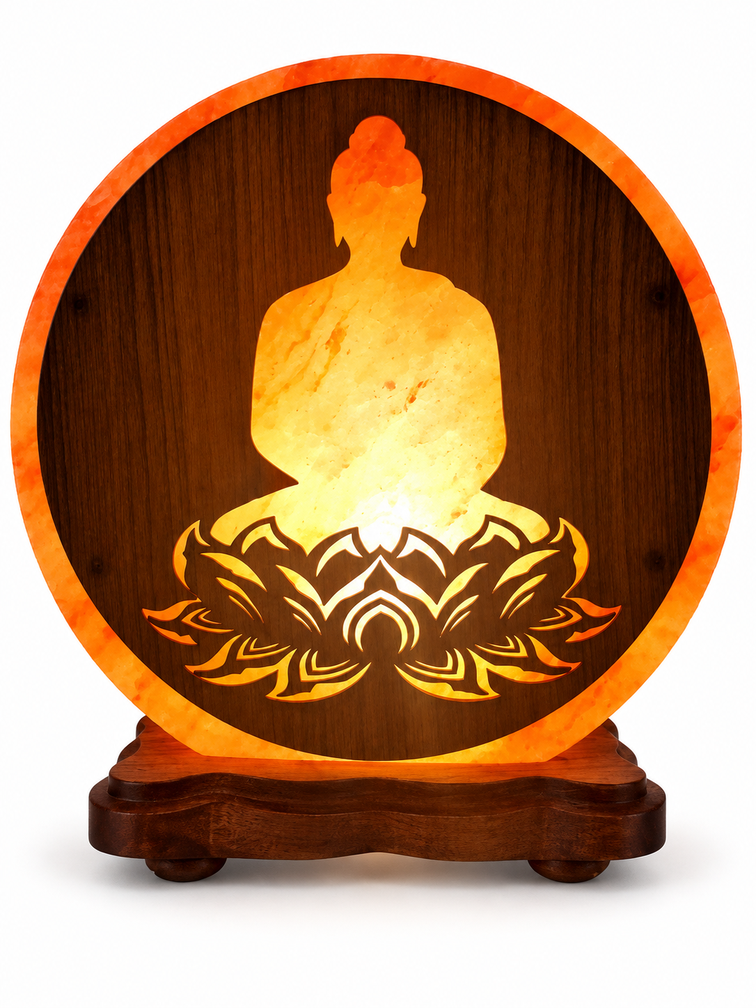 Lampe de Sel Bouddha Lotus - 5Kg - univers tibet