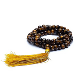 Mala 108 Perles en Oeil de Tigre – Protection et Puissance - Univers Tibet