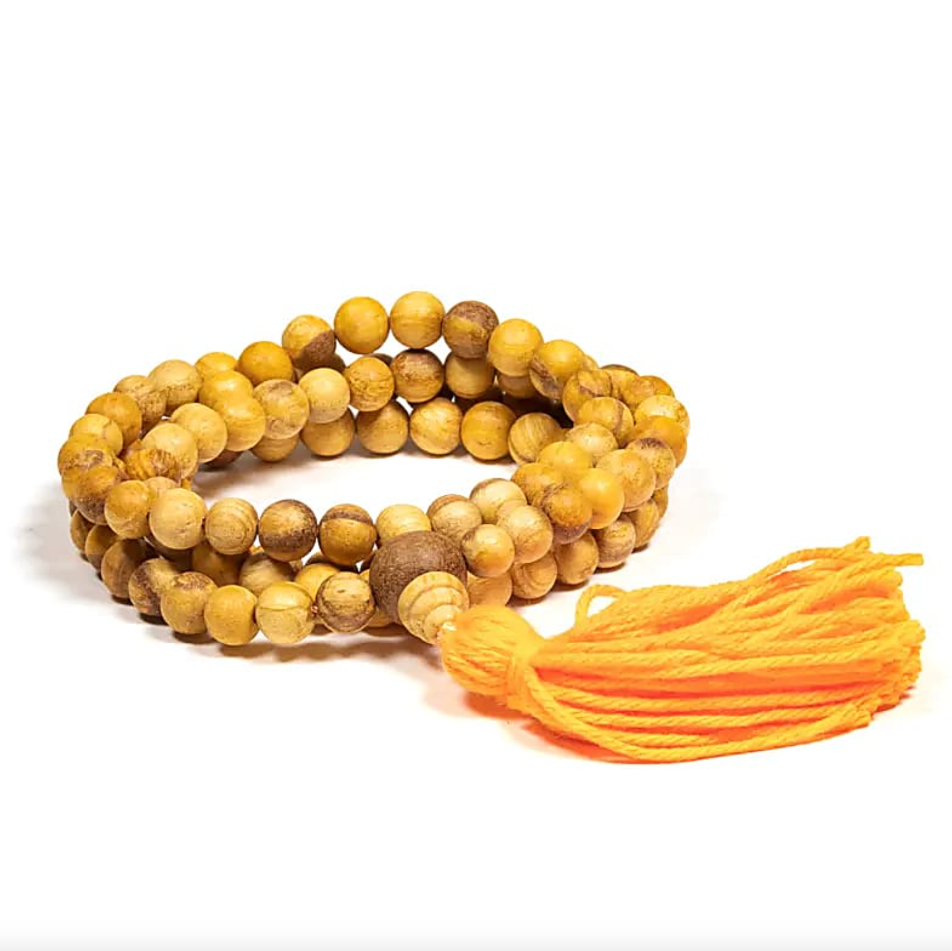 Mala_108_Perlen_aus_Palo Santo - Reinigung und heilige Energie - 42 cm - Tibetwelt