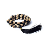Mala 108 Perles en Tulsi & Pierre de Lave - Univers Tibet