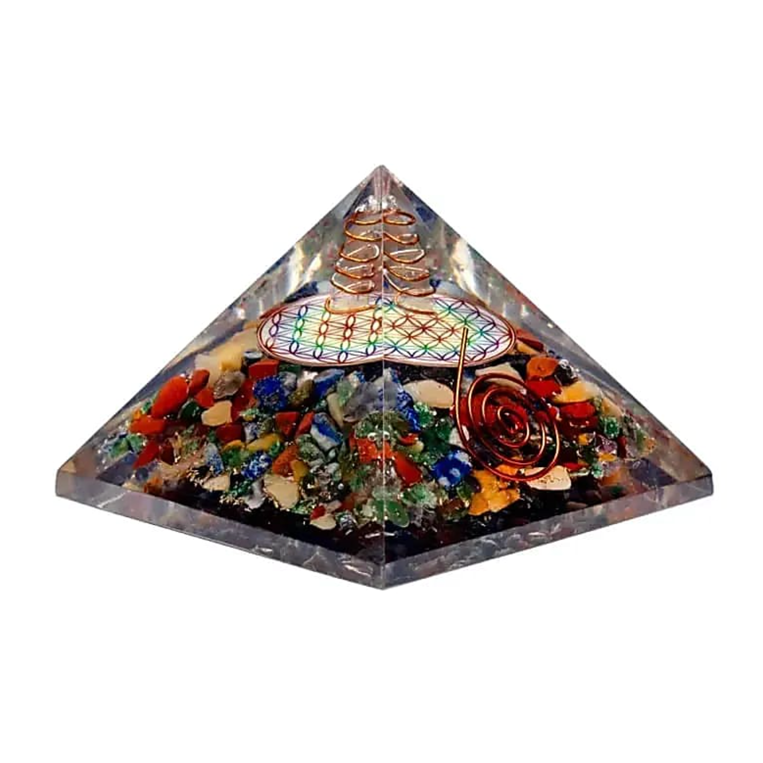 Orgonit Pyramide 7 Chakren - Tibetwelt