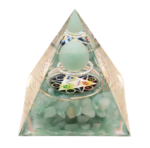 Orgonite-Pyramide Métatron – Türkis – Tibetwelt