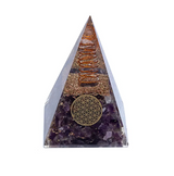 Orgonite Pyramide Sagesse Kosmis – Amethyst & Lebensbaum - Tibetwelt
