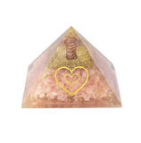 Orgonite Pyramide en Quartz Rose - Univers Tibet