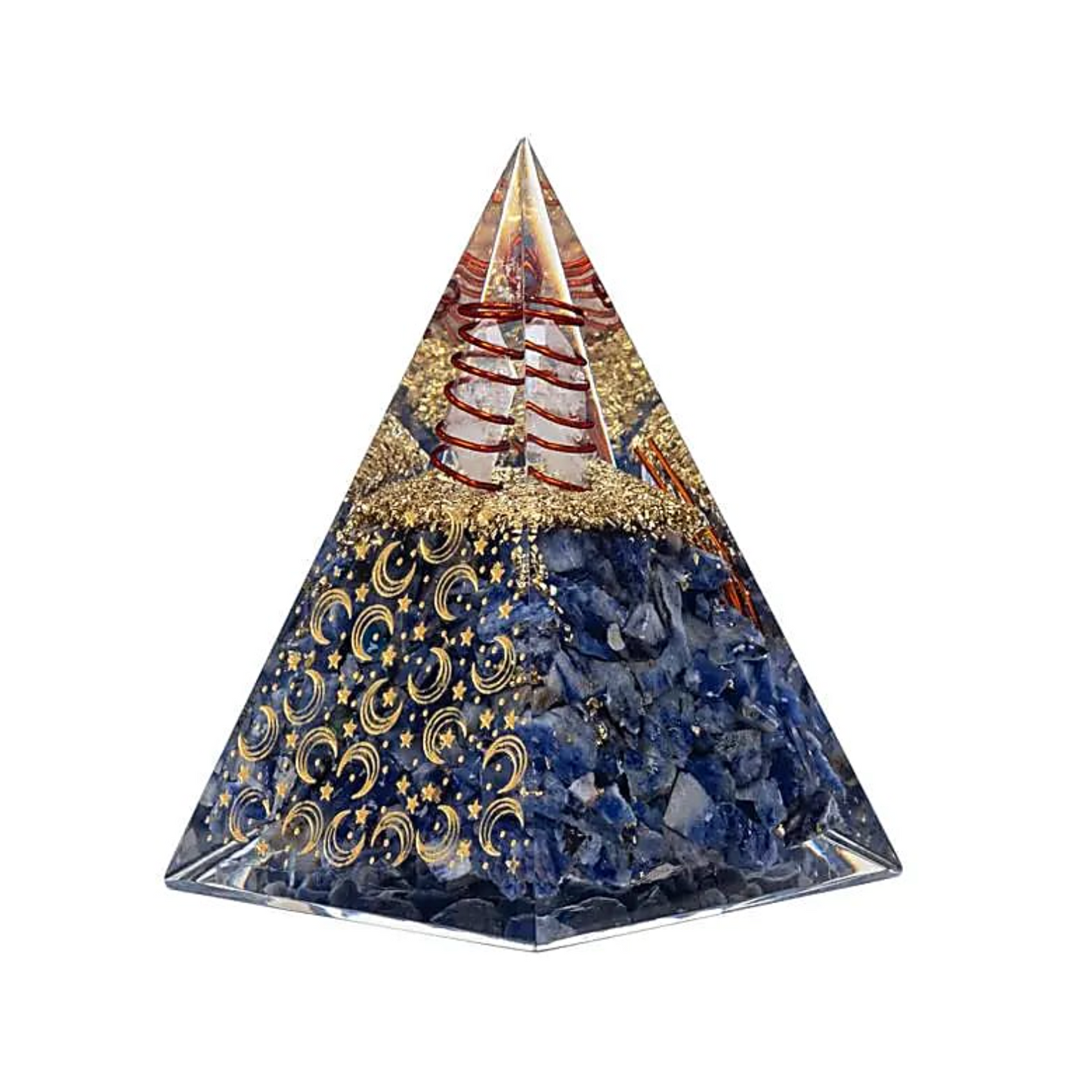 Orgonit Pyramide aus Sodalit und Bergkristall - Tibetwelt