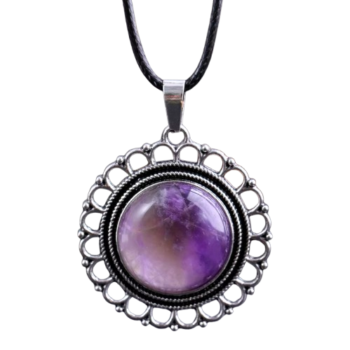 Amethyst-Spitze-Anhänger - Tibetwelt