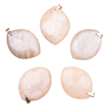 Anhänger Elyna – Beige Mondstein, flache, freie Form – Tibetwelt
