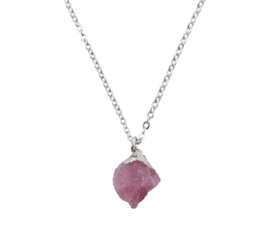 Rubin-Anhänger – Königliche Flamme – Roher Rubin – 925er Silber – Uivers tibet