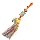 Porte-Clés Tibétain Roue de Prière et Mantra Vajra - Univers Tibet