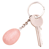 Porte-clés Caresse – Quartz Rose A, Goutte - univers tibet