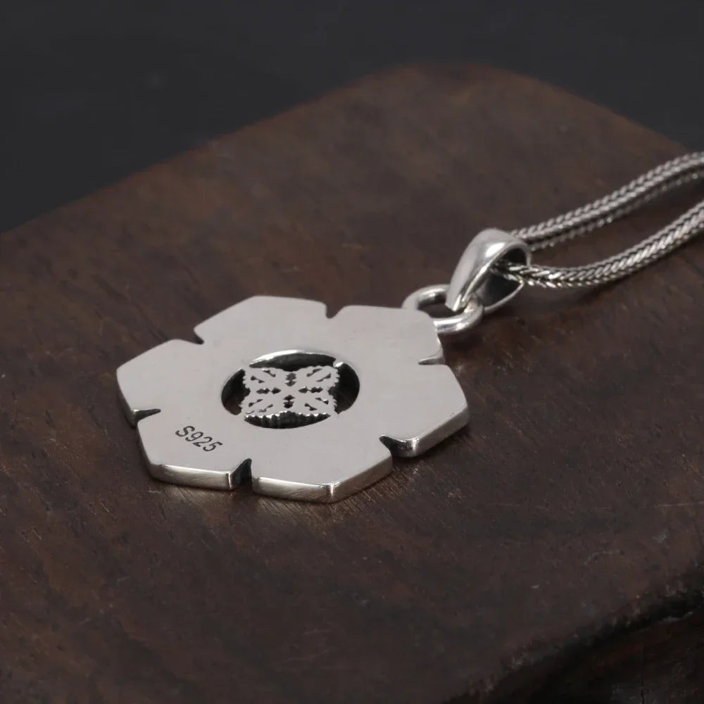 Om-Mantra-Anhänger aus 925er Silber
