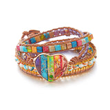 Armbänder Wrap - Imperiale Jasper - Kristall - Agat - Tibetwelt