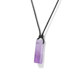 Amulett, geometrisches Amethyst, Naturstein - Tibetwelt