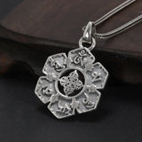 Mantra-Om-Anhänger aus 925er Silber