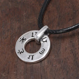 Om Mani Padme Hum Anhänger aus 925er Silber