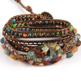 Armband Wrap - Natürlicher Kohle-Look - Tibetwelt