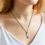 Geometrischer Amethyst Anhänger