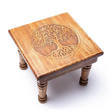 Table d’Appoint Arbre de vie en Bois d’Acacia - Univers Tibet