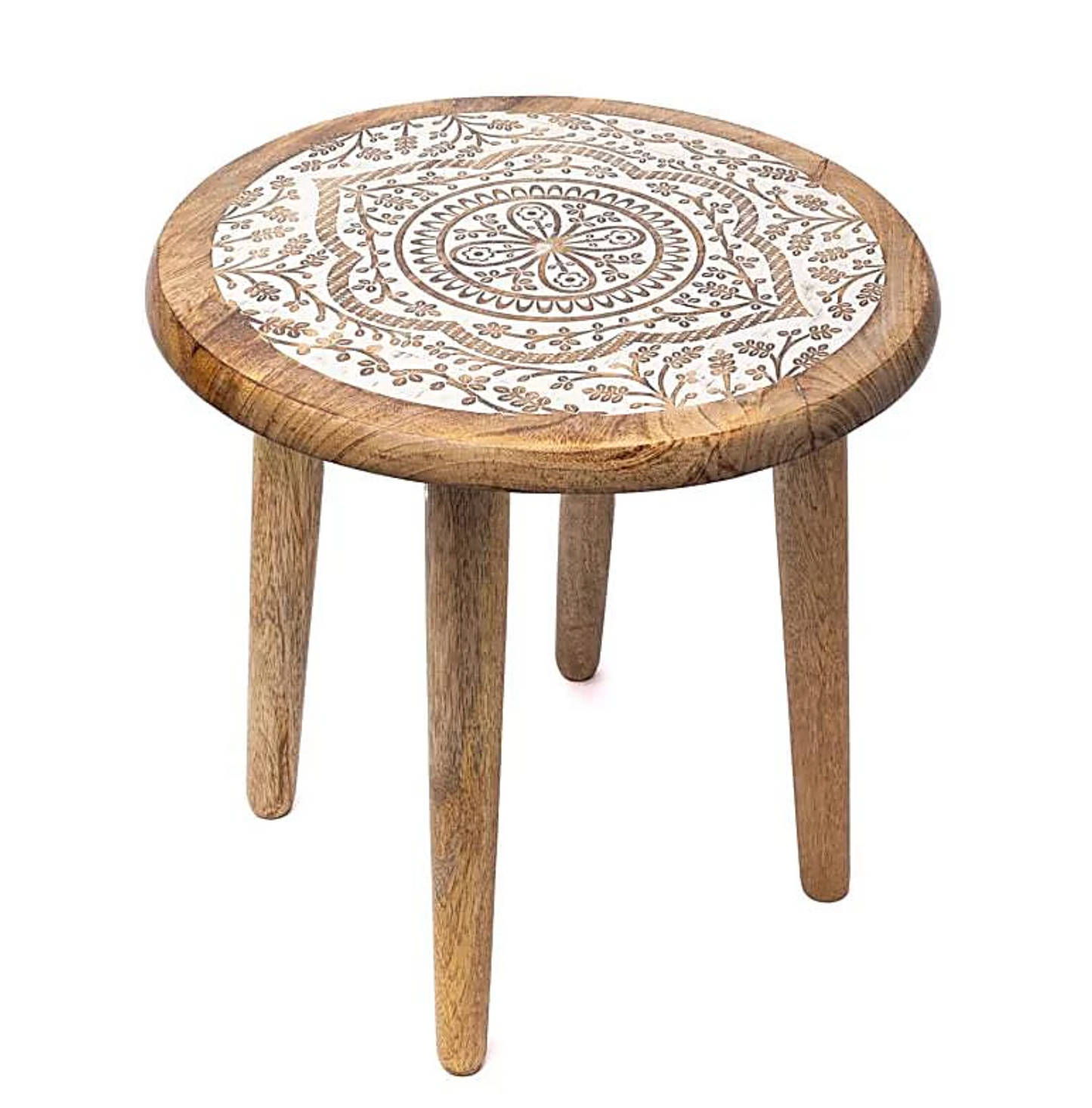 Mandala-Tisch aus Mango-Holz – Tibetwelt