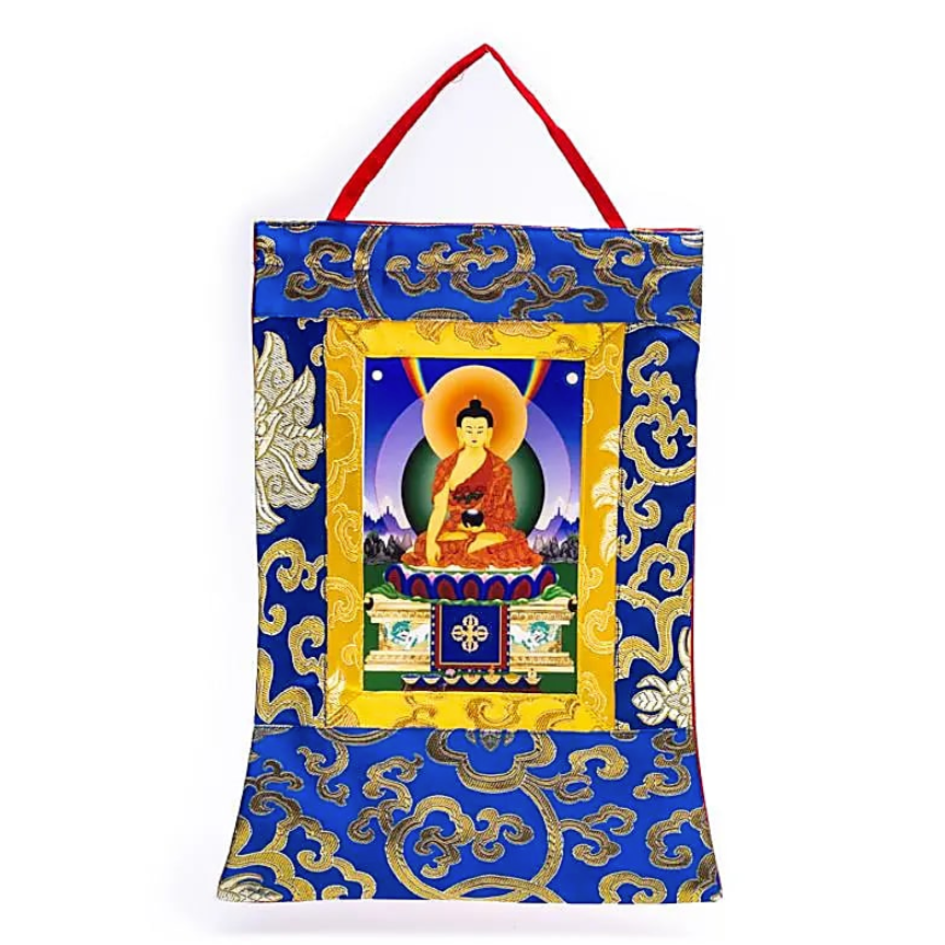 Gedrucktes Thangka-Buddha Shakyamuni - Tibetwelt